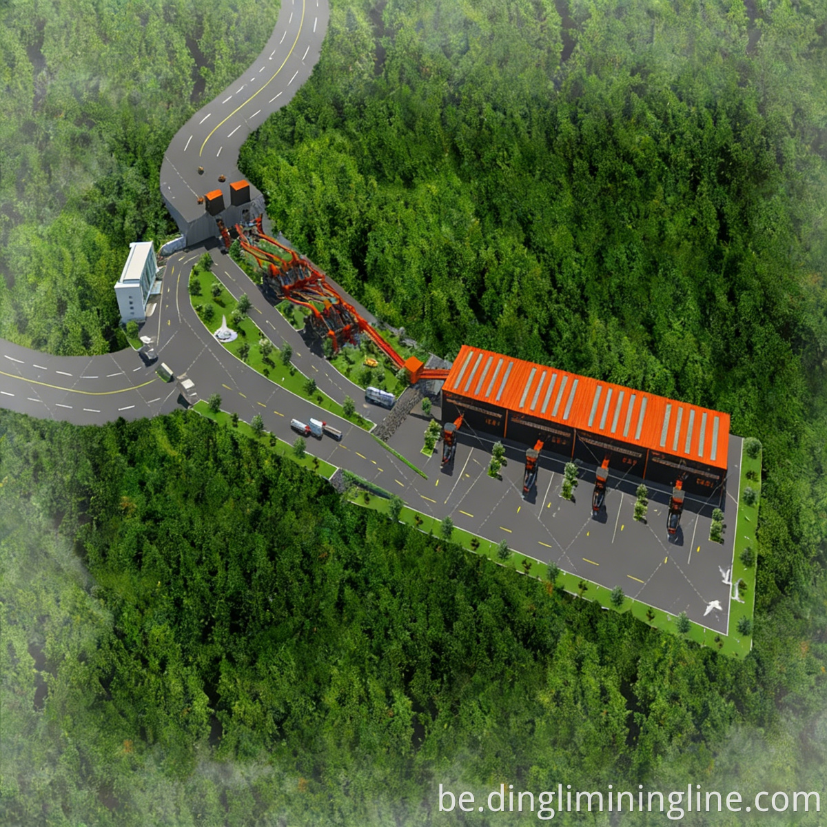 Stone Gravel Particle Adjusting Line